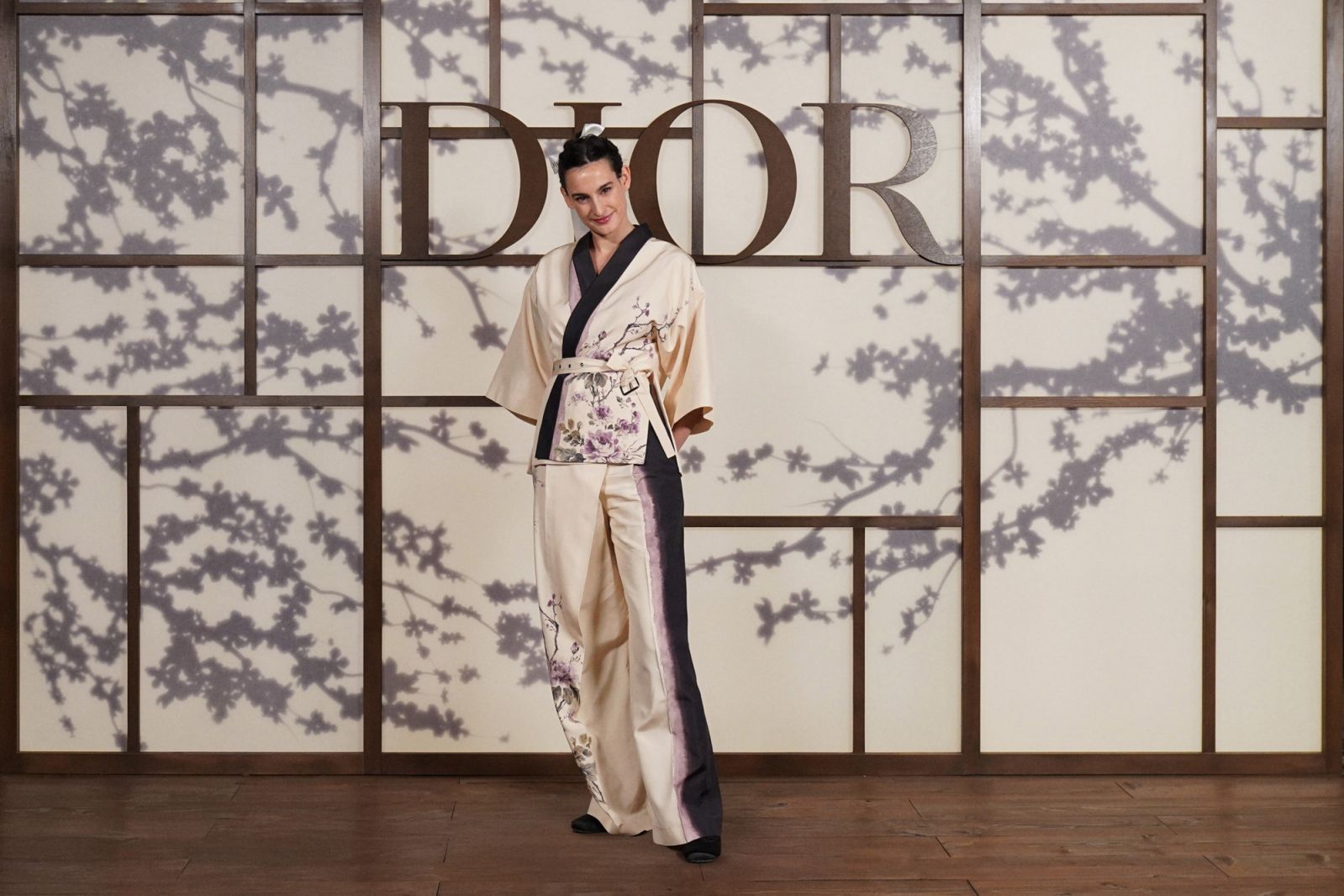 KYOTO, JAPAN – 15 April: Nine d’Urso attends the Dior Fall 2025 show at Toji Temple in Kyoto. (Photo by Tomohiro Ohsumi/Getty Images for Christian Dior)