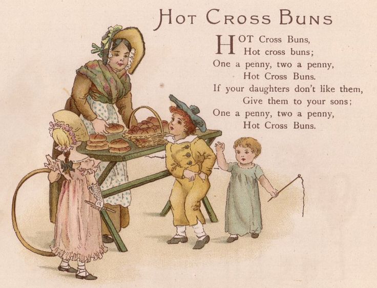 The popular nursery rhyme that cemented the position of hot cross buns in modern consciousness