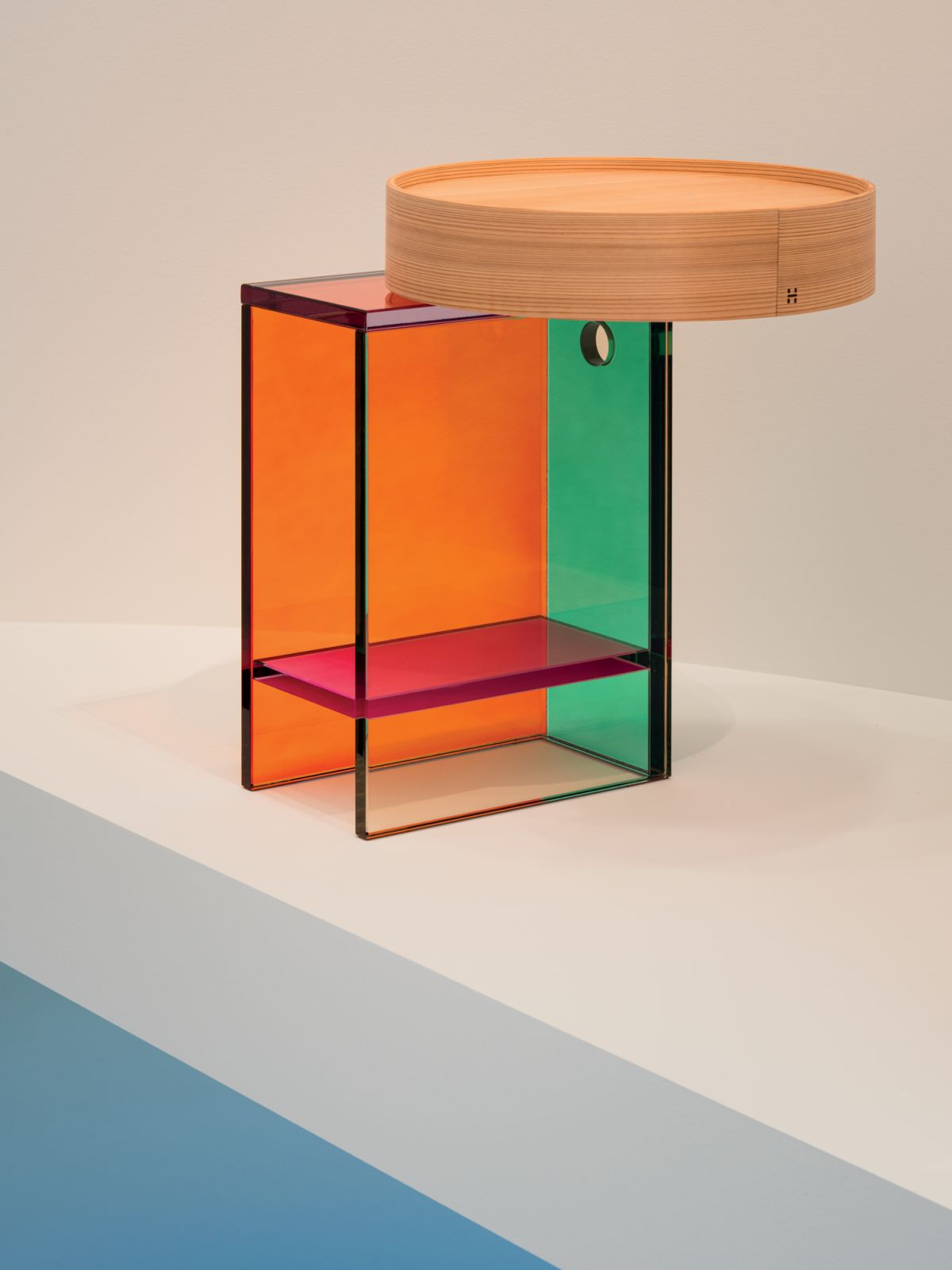 Pivot d‘Hermès side table by Tomás Alonso for Hermès
