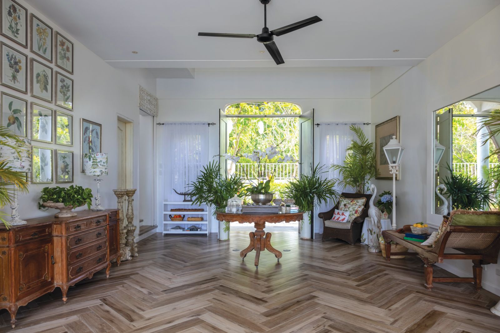 Most of the home is open, keeping entertaining simple