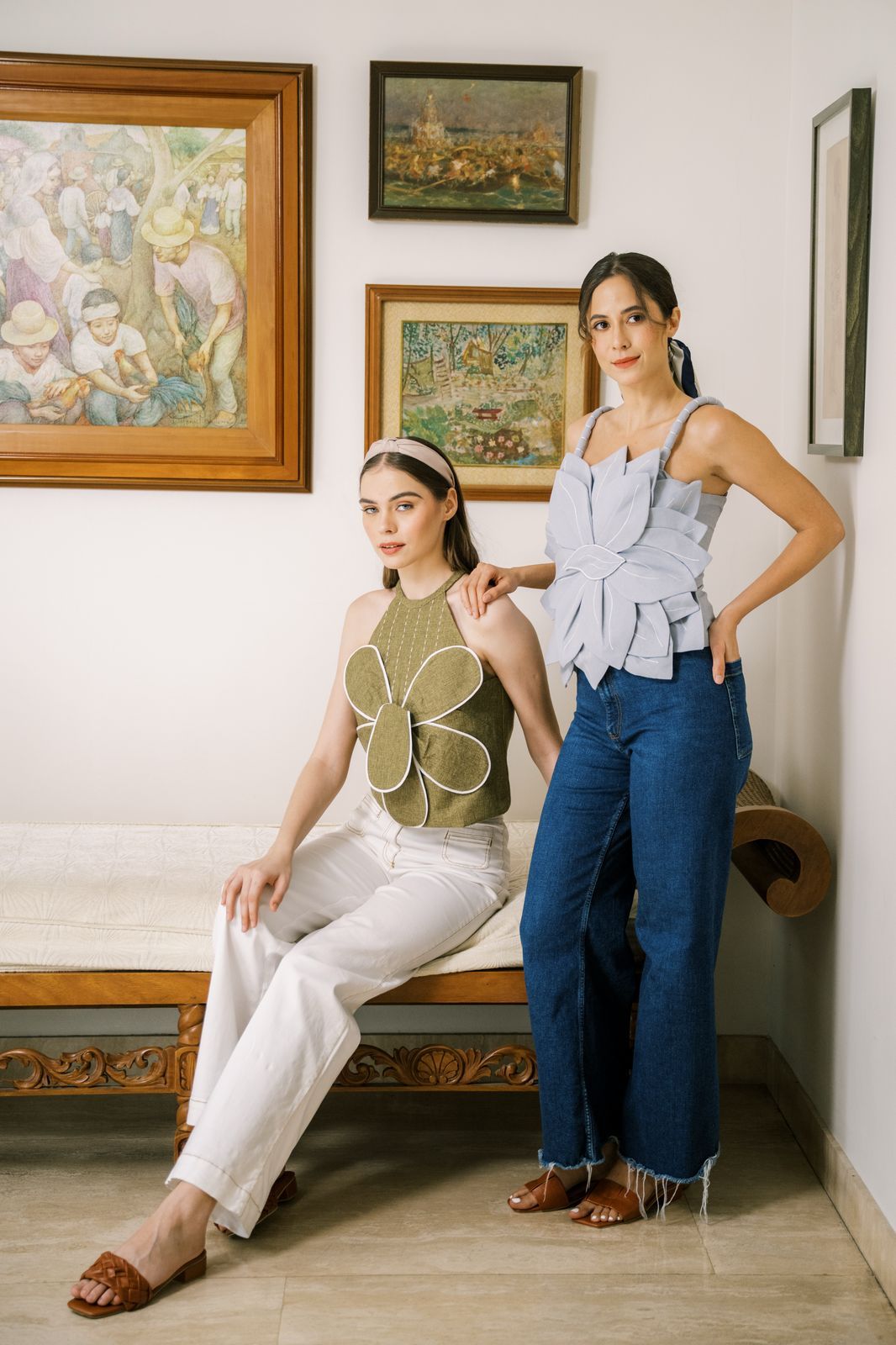 Two looks by Sari Lazaro (Photo: Courtesy of Sari Lazaro)