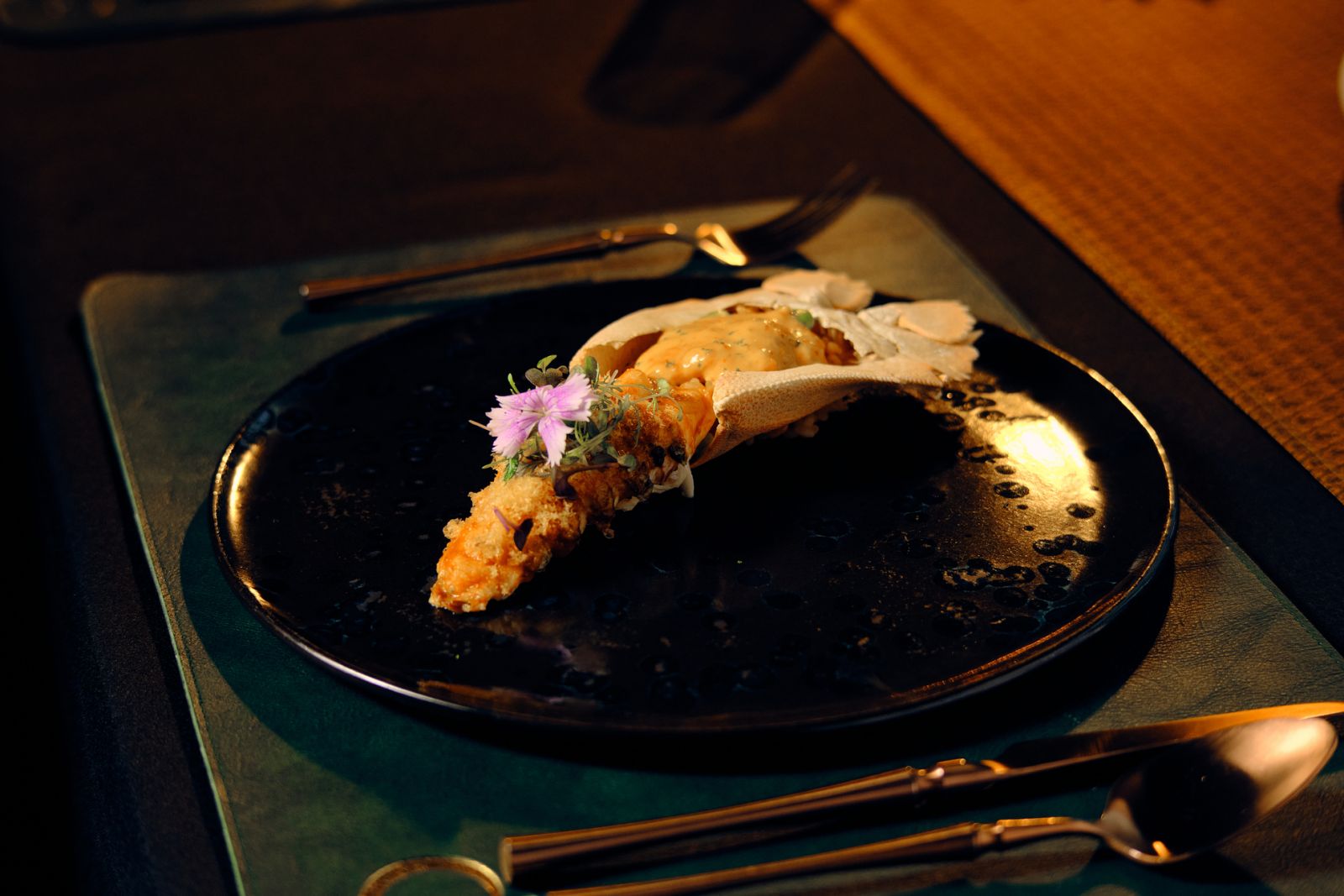 Slipper Lobster with Thai Rissoto (Photo: Chim)