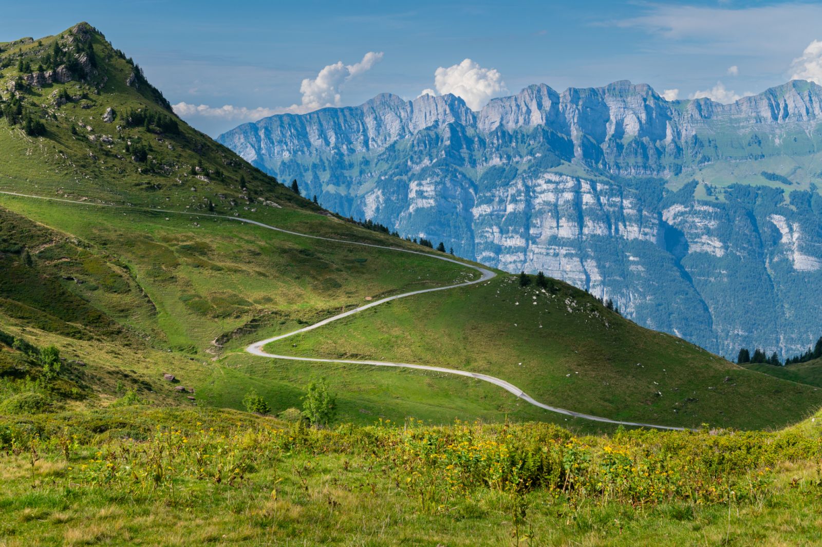 Located in Flumserberg in front of the Churfirsten mountain range.