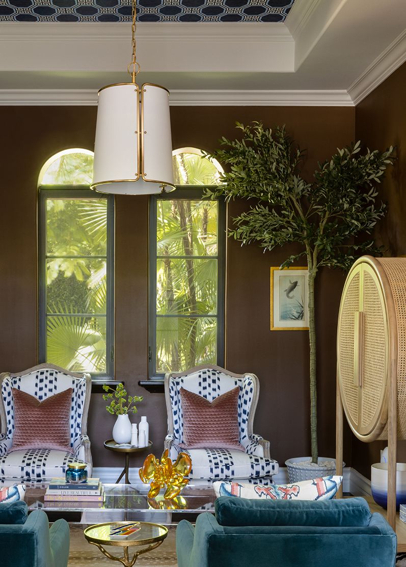 Moody hues and geometric shapes take centre stage in this mr alex TATE design