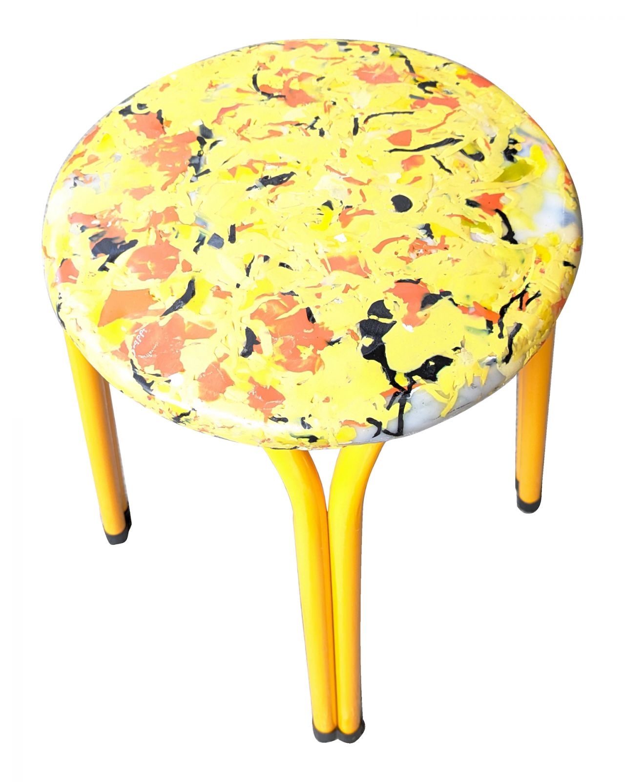 Yellow Stoolin Foolin by Plastics by Manila Automat