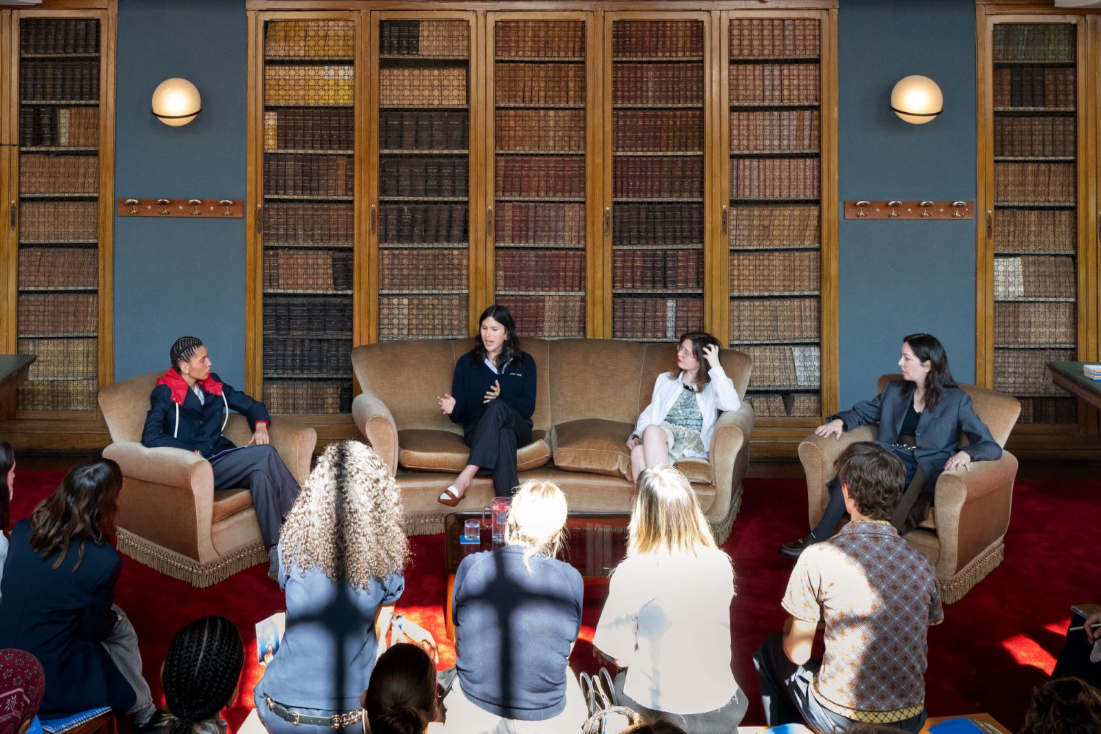 Kai Isaiah Jama, Nicola Dinan, Naoise Dolan, Sarah Manguso. Photo: Miu Miu