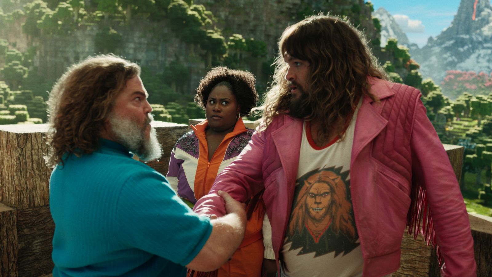 Jack Black and Jason Momoa star in ‘A Minecraft Movie’ (Photo: Courtesy of Warner Bros Pictures)