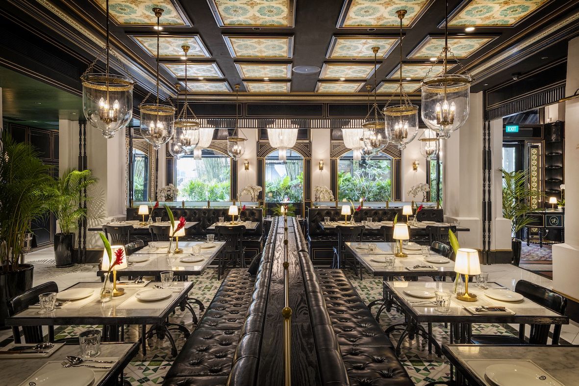 The main dining room on the first floor
