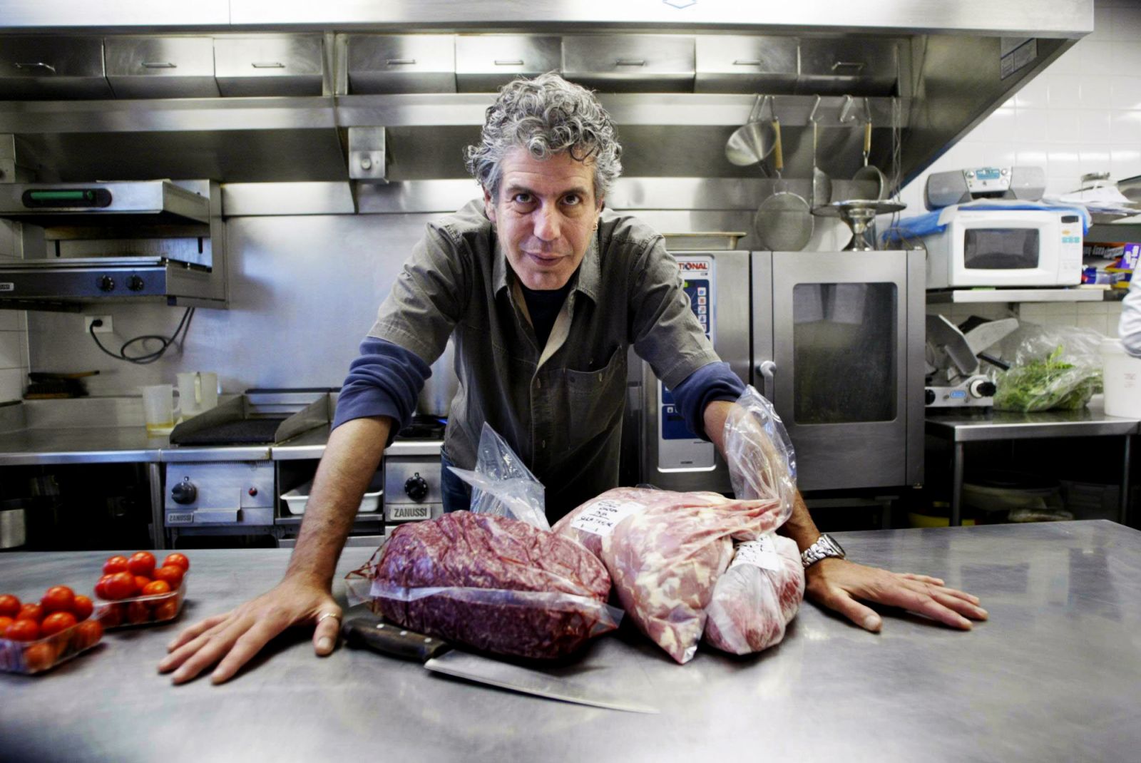 (AUSTRALIA OUT) Chef Anthony Bourdain from New York in Sydney, 17 March 2005. SHD Picture by JACKY GHOSSEIN (Photo by Fairfax Media via Getty Images via Getty Images)
