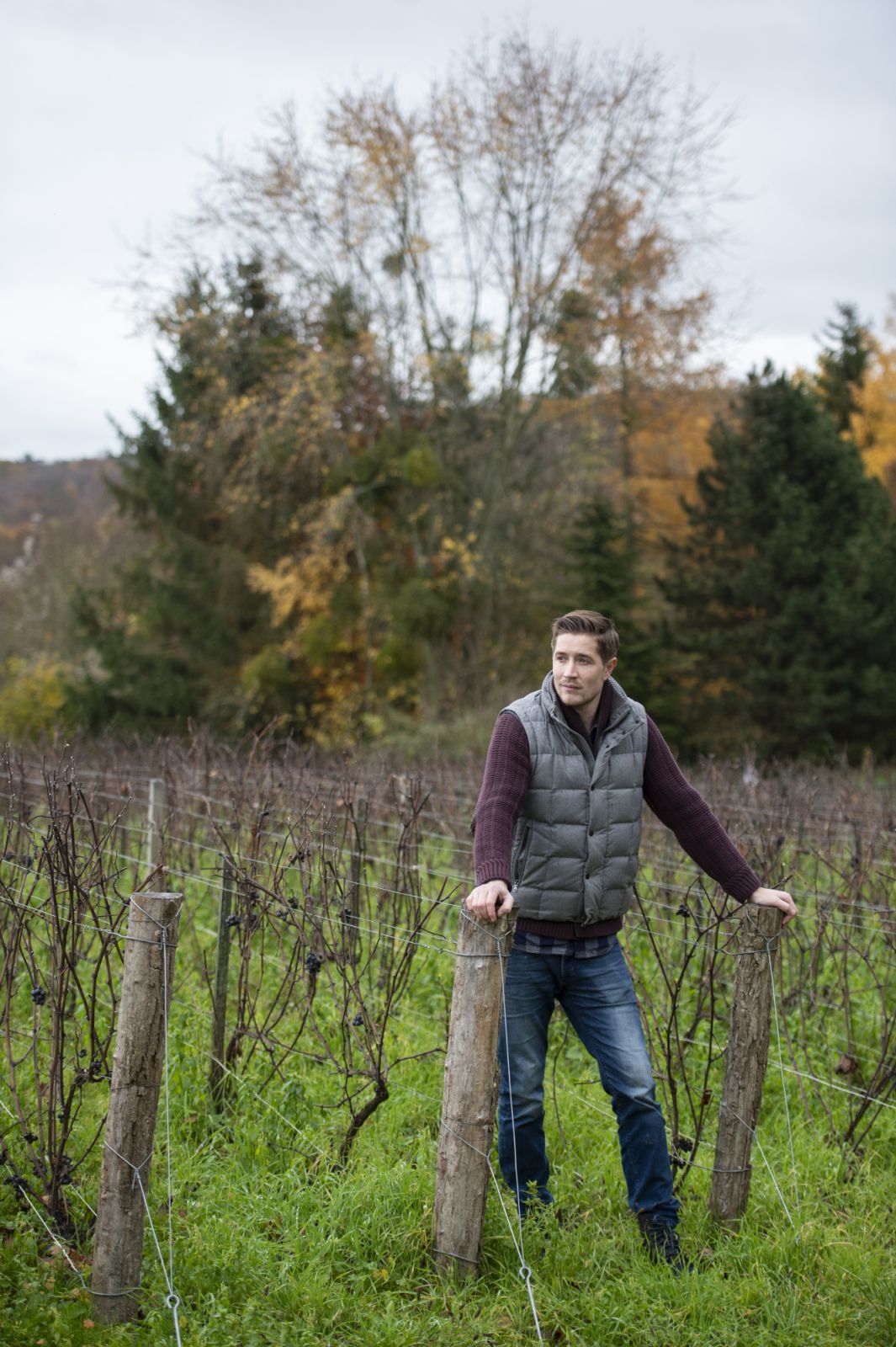 Reportage au domaine de Marzilly avec le propriétaire Maxime Ullens de schooten en champagne france.