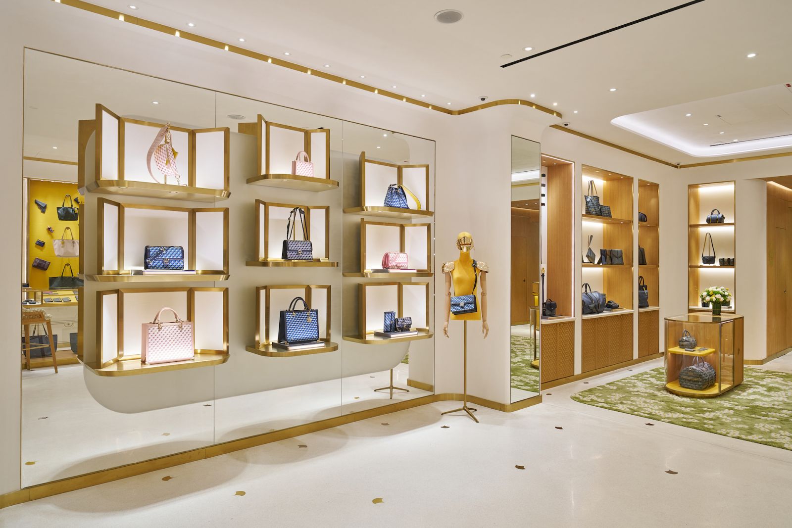 The maison manufactures its canvas using a specialised French technique similar to silk printing, utilising screens in a type of serigraphy