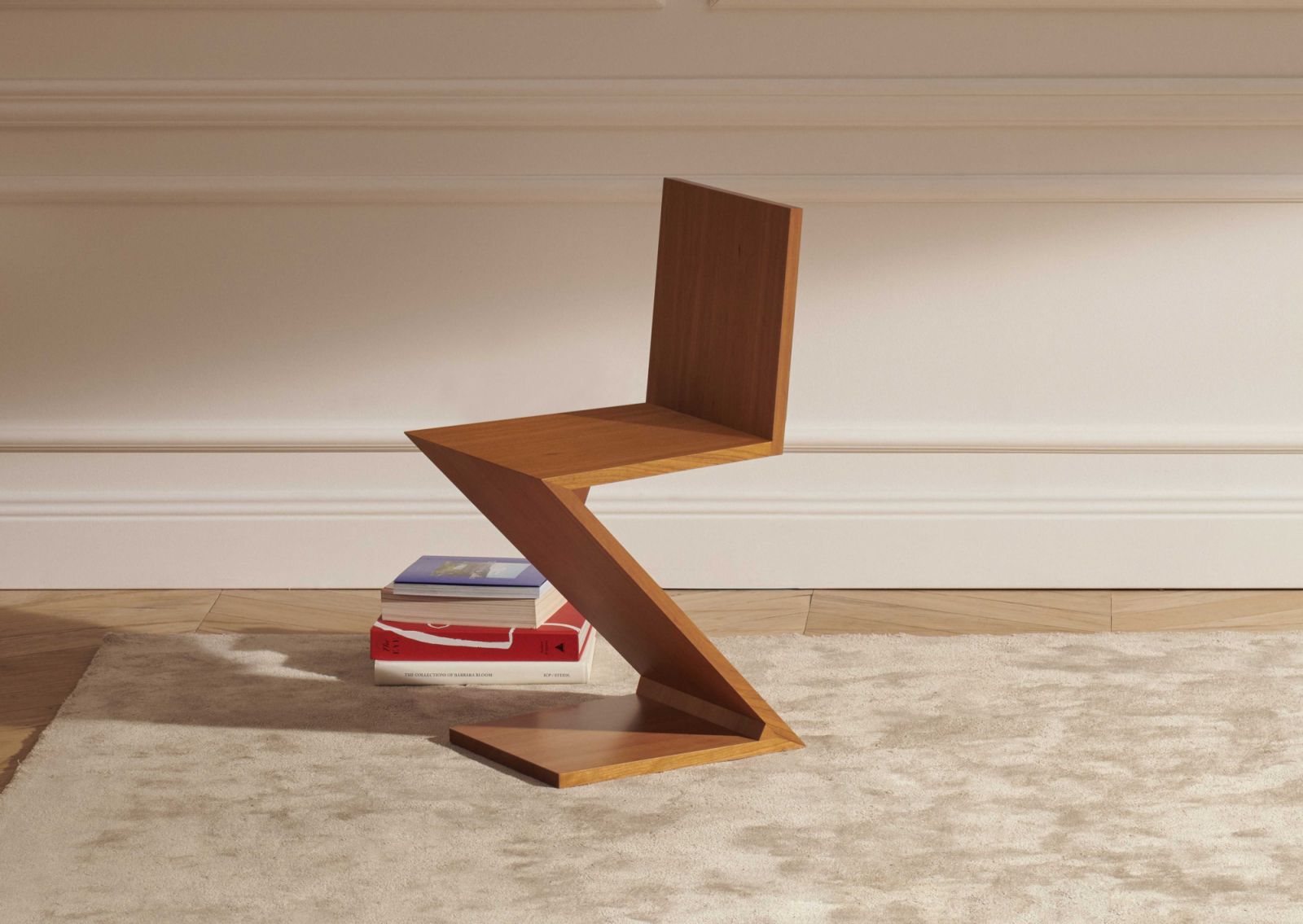 Gerrit Rietveld’s Zig-Zag chair fuses radical geometry with functional form—an icon of De Stijl design (Photo: Cassina)
