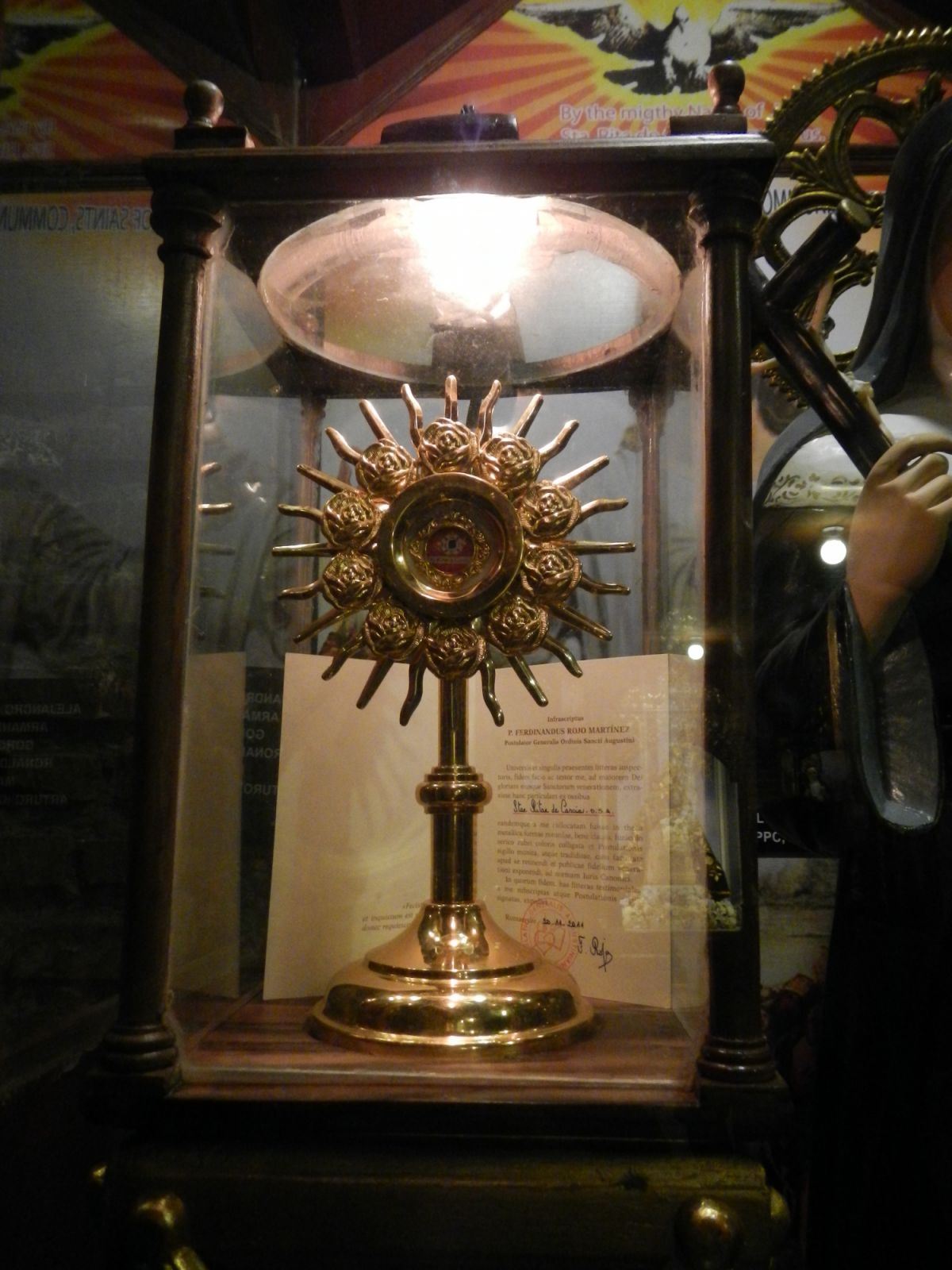 A relic of Saint Rita de Cascia at the Santa Monica Parish Church (Photo: Wikimedia Commons/Ramon FVelasquez)