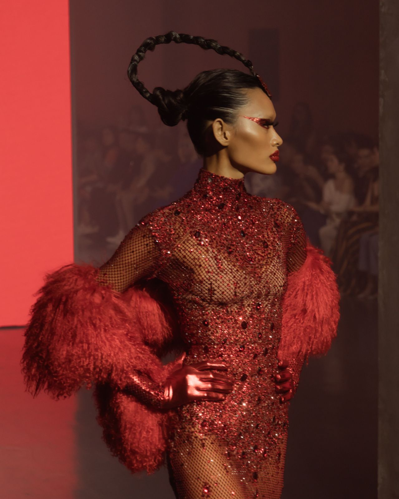 Dubai's "King of Couture", Furne One of Amato Couture, is known for infusing dramatic silhouettes and ornamentation into his creations
