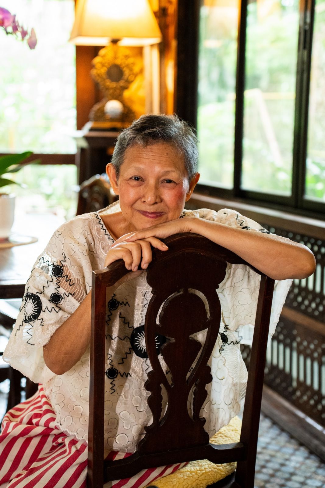 Patis Tesoro in her Laguna sanctuary