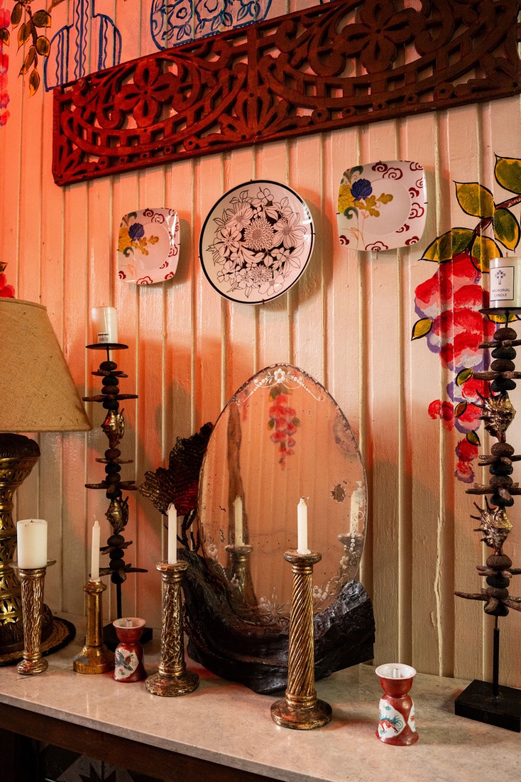 Exploring the hallway in the guest area of Patis Tesoro's Laguna home