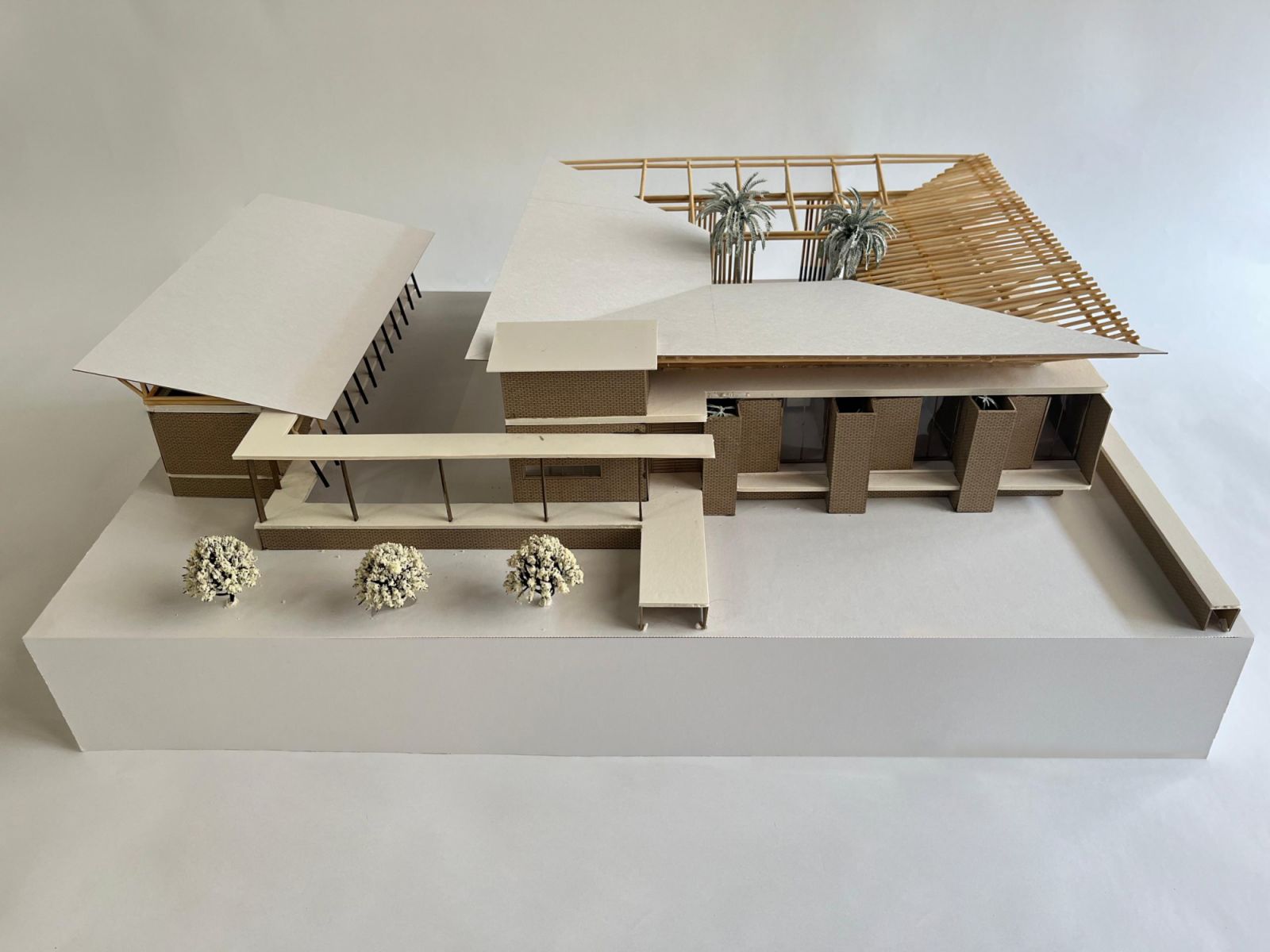 A model for the upcoming retreat project that uses local sustainable materials