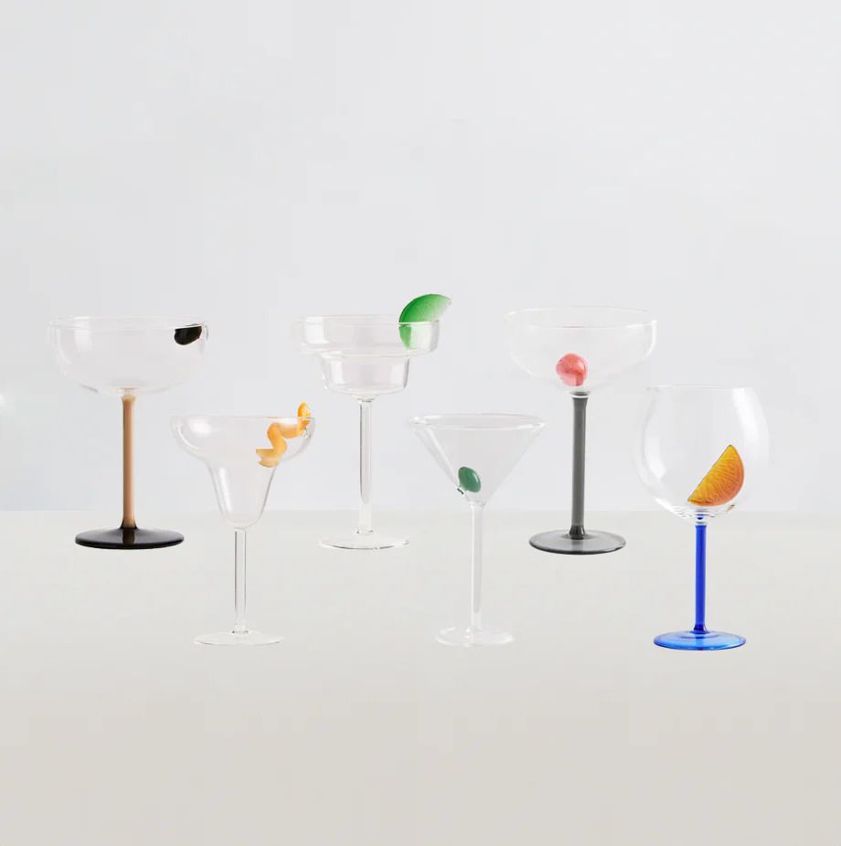 Cocktail Glasses by Maison Balzac, perfect for any summer tablescape
