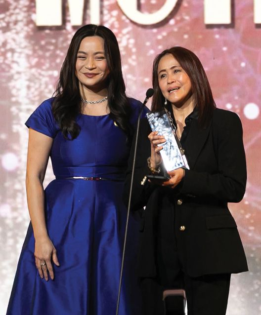 Assemblymember Jessica Caloza and Roselle Monteverde at the MIFF