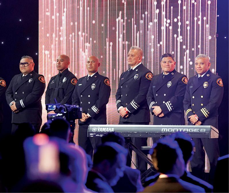 Filipino-American first responders in the Southern California wildfires were recognised at the MIFF