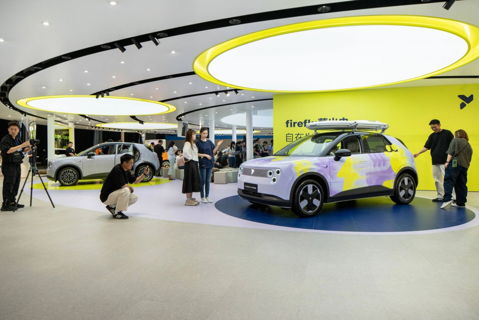 NIO showcased 11 models at the Shanghai Auto Show. The Firefly is NIO's brand for a small EV hatchback (Photo: NIO)