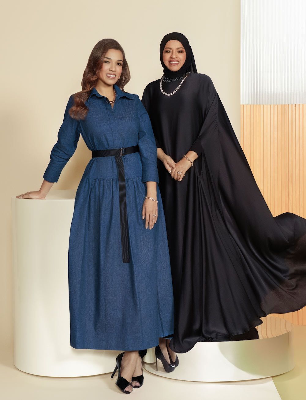 Tan Sri Shahrizat: Tiffany & Co. jewellery, Larney kaftan; Izzana: Tiffany & Co. jewellery, Khoon Hooi dress