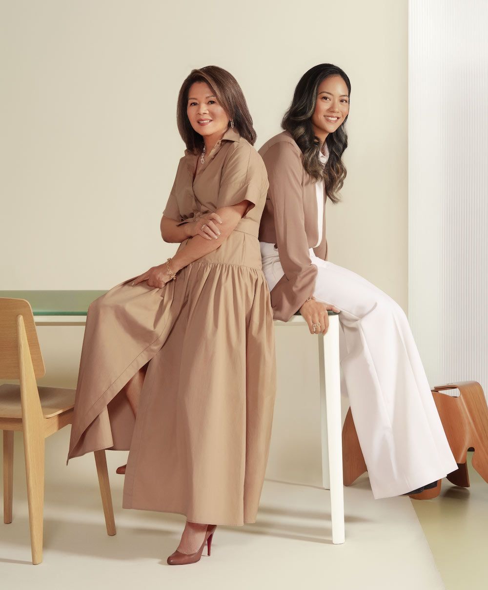 Francesca: Tiffany & Co jewellery, Max Mara blouse and trousers; Datuk Yvonne: Tiffany & Co. jewellery, Max Mara dress