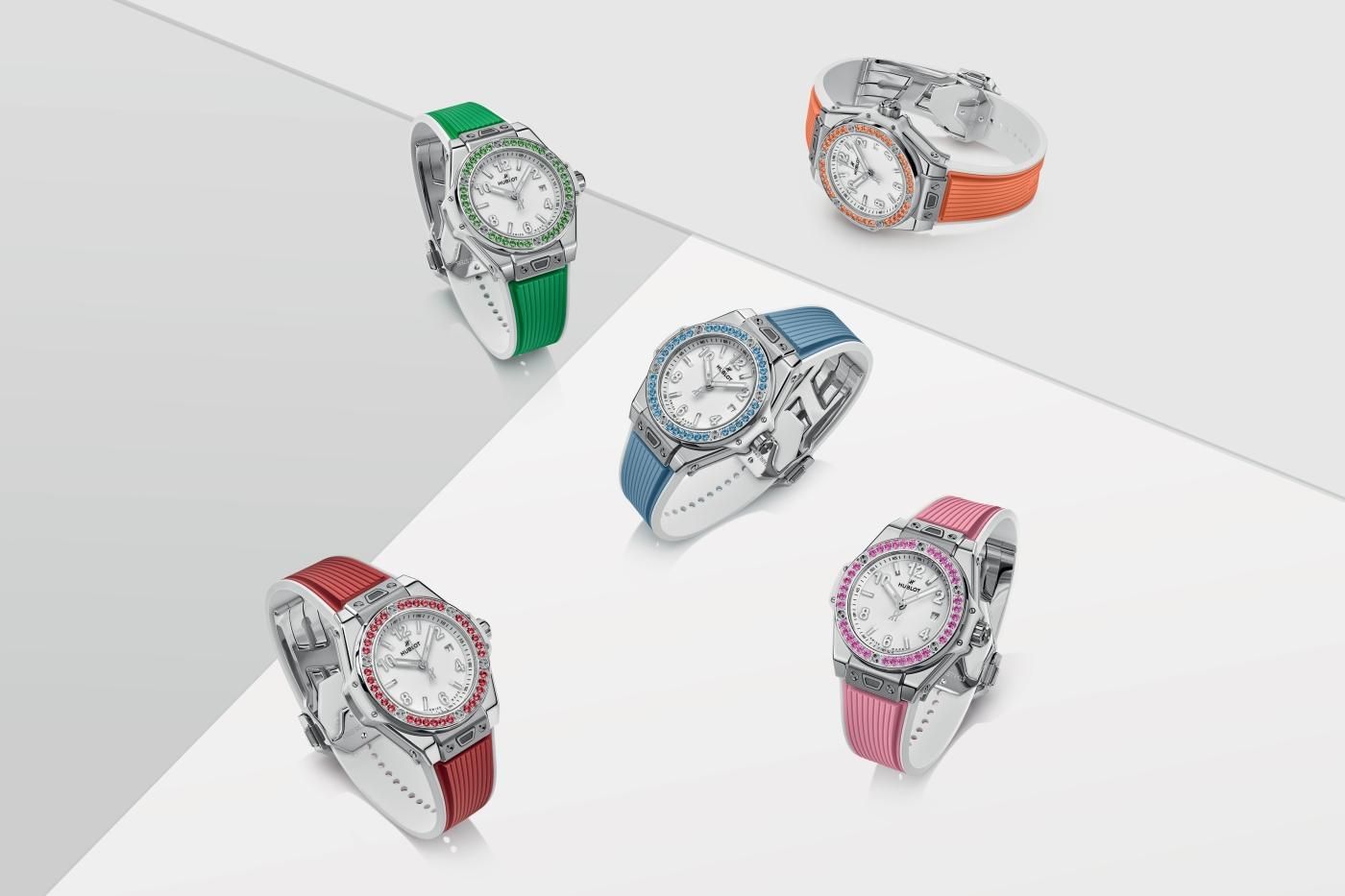 The five new references of the Big Bang One Click in 33mm (Photo: Hublot)