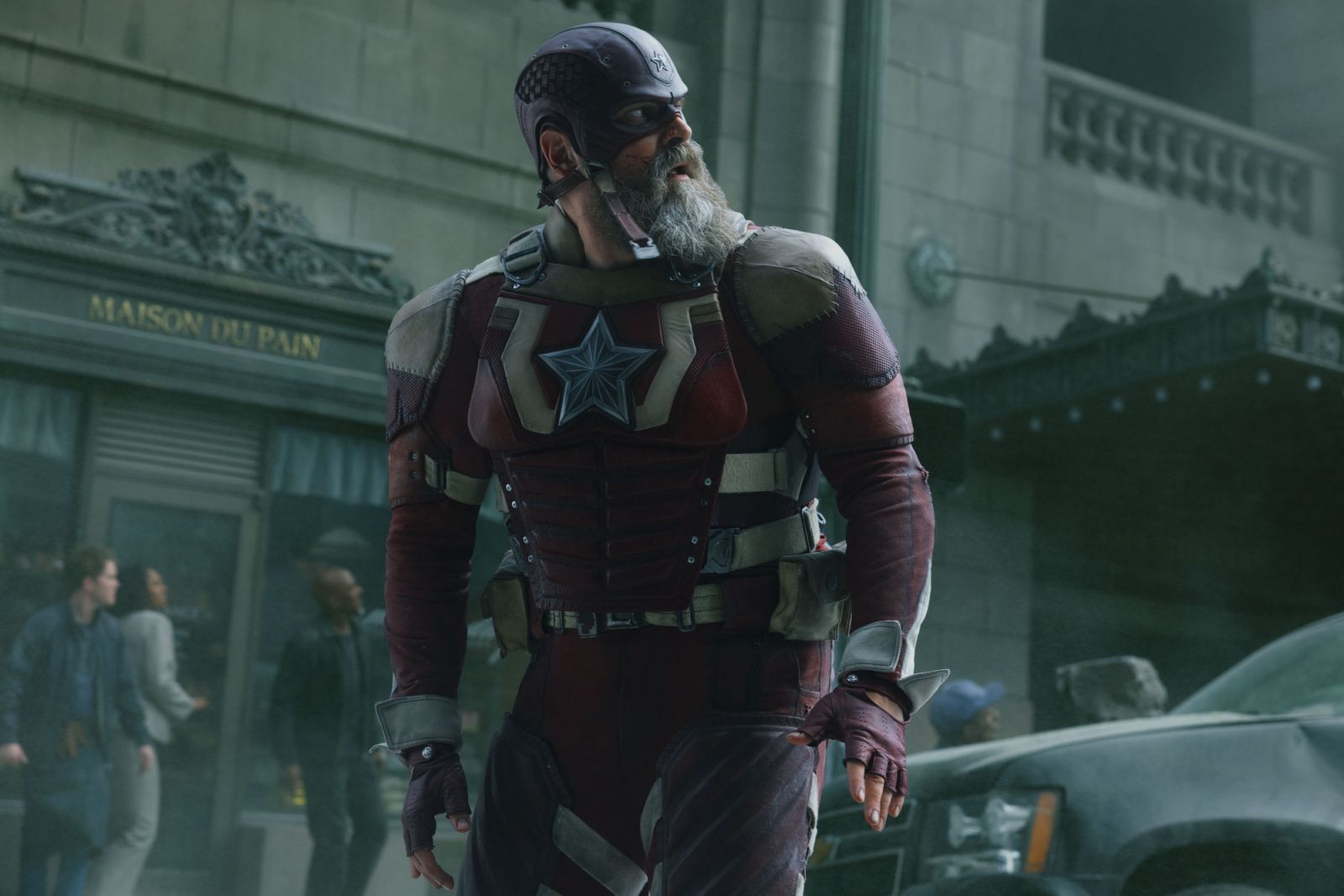 Alexei Shostakov/Red Guardian (David Harbour) in Marvel Studios' THUNDERBOLTS*. Photo by Chuck Zlotnick. © 2025 MARVEL.