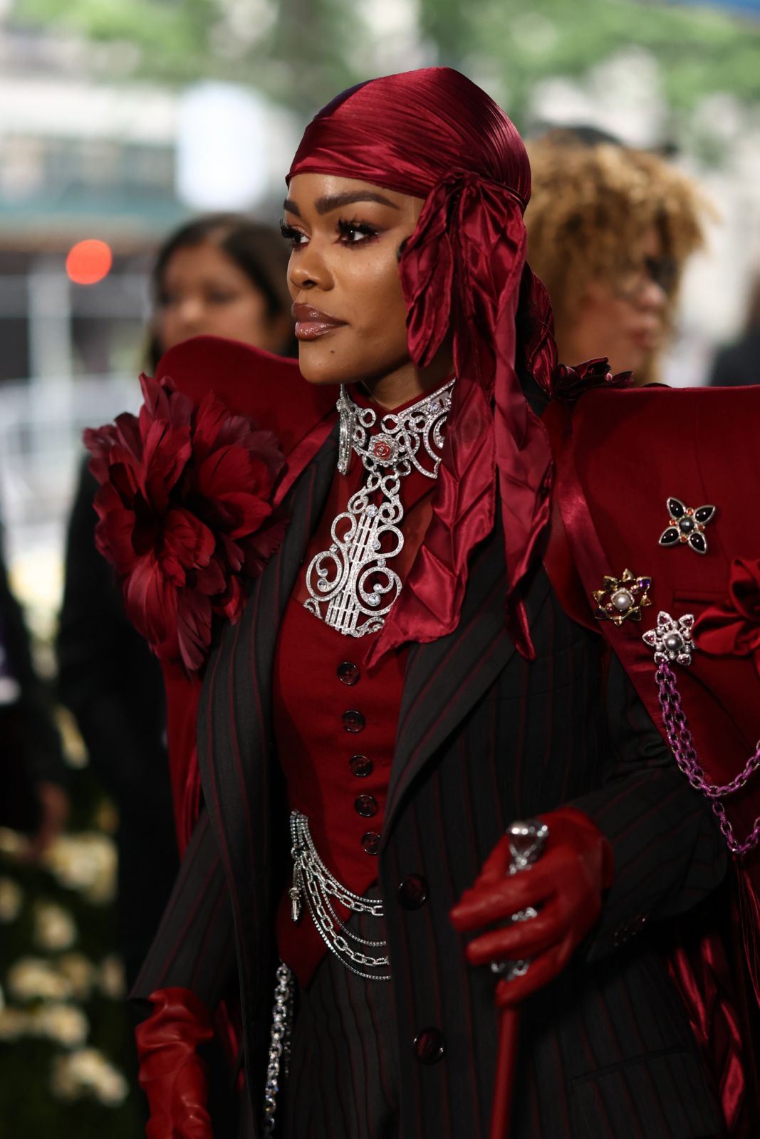 NEW YORK, NEW YORK - MAY 05: Teyana Taylor attends the 2025 Met Gala Celebrating "Superfine: Tailoring Black Style" at Metropolitan Museum of Art on May 05, 2025 in New York City. (Photo by Mike Coppola/MG25/Getty Images for The Met Museum/Vogue)