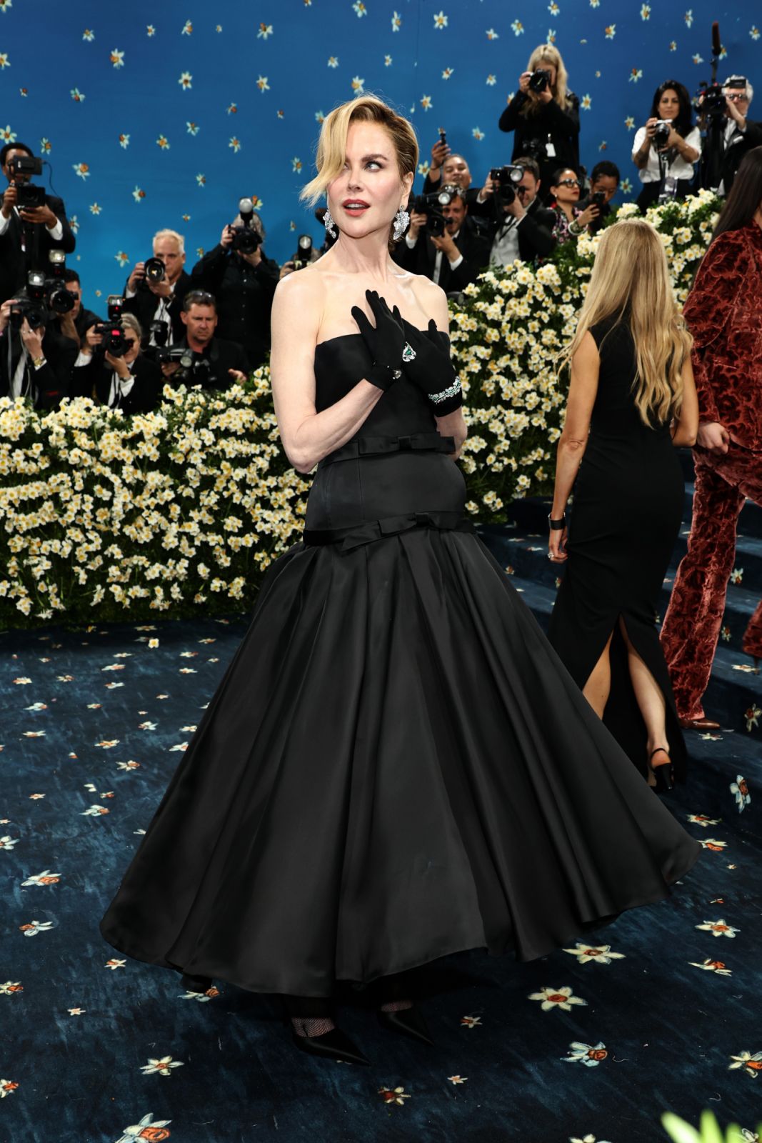 NEW YORK, NEW YORK - MAY 05: Nicole Kidman attends the 2025 Met Gala Celebrating "Superfine: Tailoring Black Style" at Metropolitan Museum of Art on May 05, 2025 in New York City. (Photo by Jamie McCarthy/Getty Images)