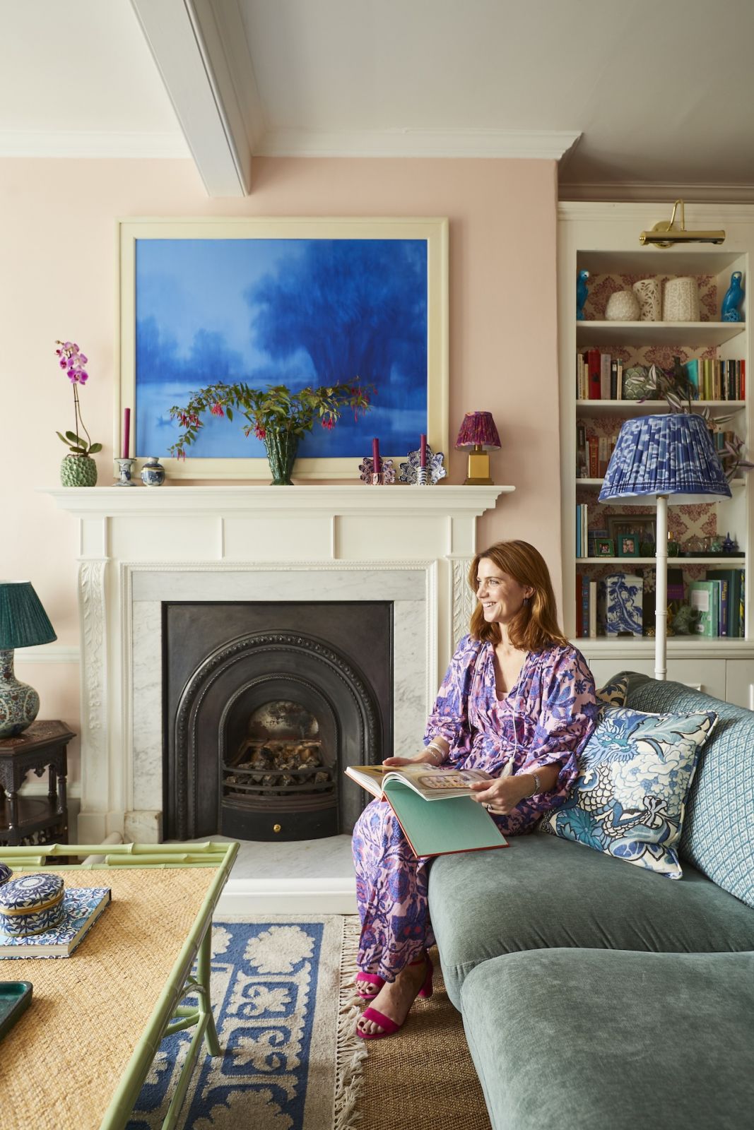 Kate Sbuttoni in her living room