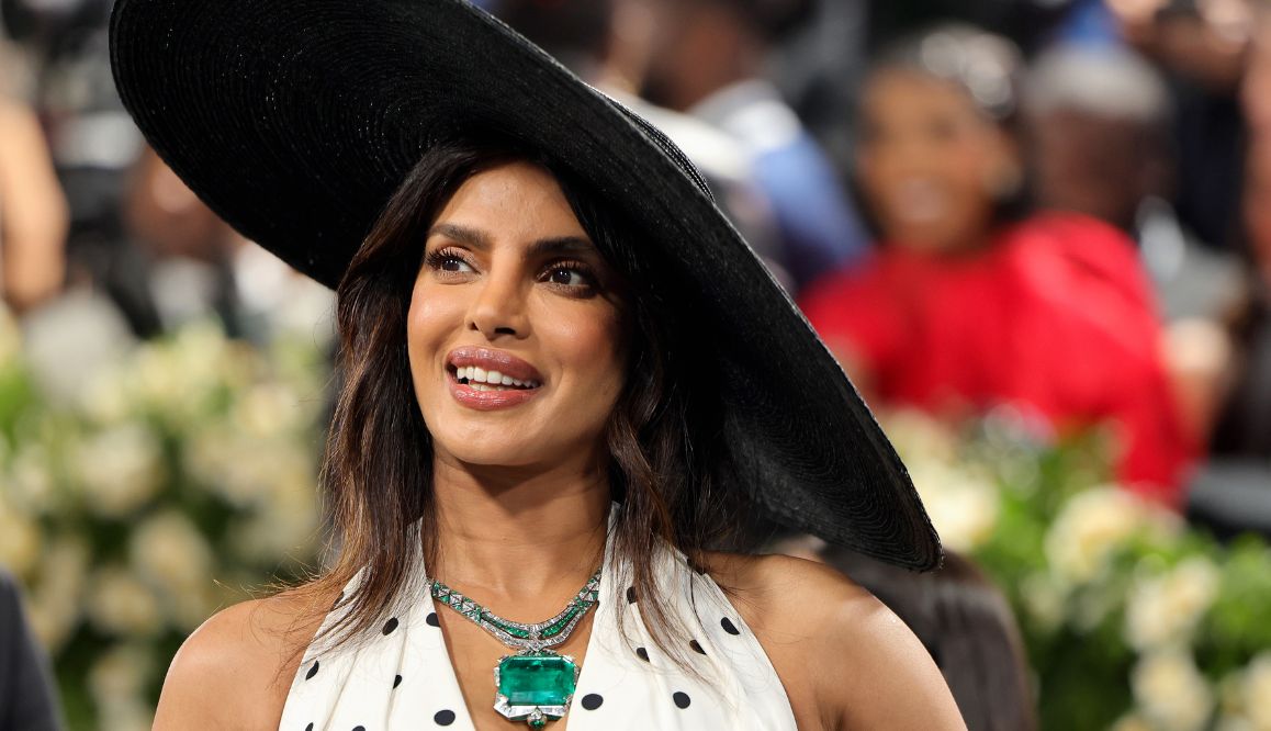 Priyanka Chopra-Jonas wears a Bulgari necklace for her Met Gala 2025 appearance (Photo: courtesy of Savion Washington/Getty Images)