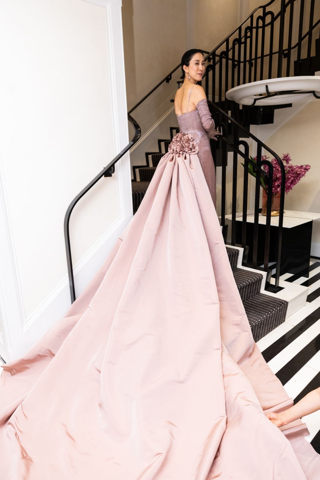 Eva Chen at The Mark Hotel before the 2025 Met Gala: "Superfine: Tailoring Black Style" held at the Metropolitan Museum of Art on May 5, 2025 in New York, New York. (Photo by Masato Onada/WWD via Getty Images)