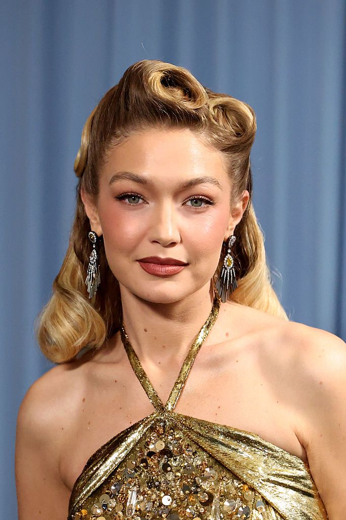 NEW YORK, NEW YORK - MAY 05: Gigi Hadid attends the 2025 Met Gala Celebrating "Superfine: Tailoring Black Style" at Metropolitan Museum of Art on May 05, 2025 in New York City. (Photo by Mike Coppola/MG25/Getty Images for The Met Museum/Vogue)