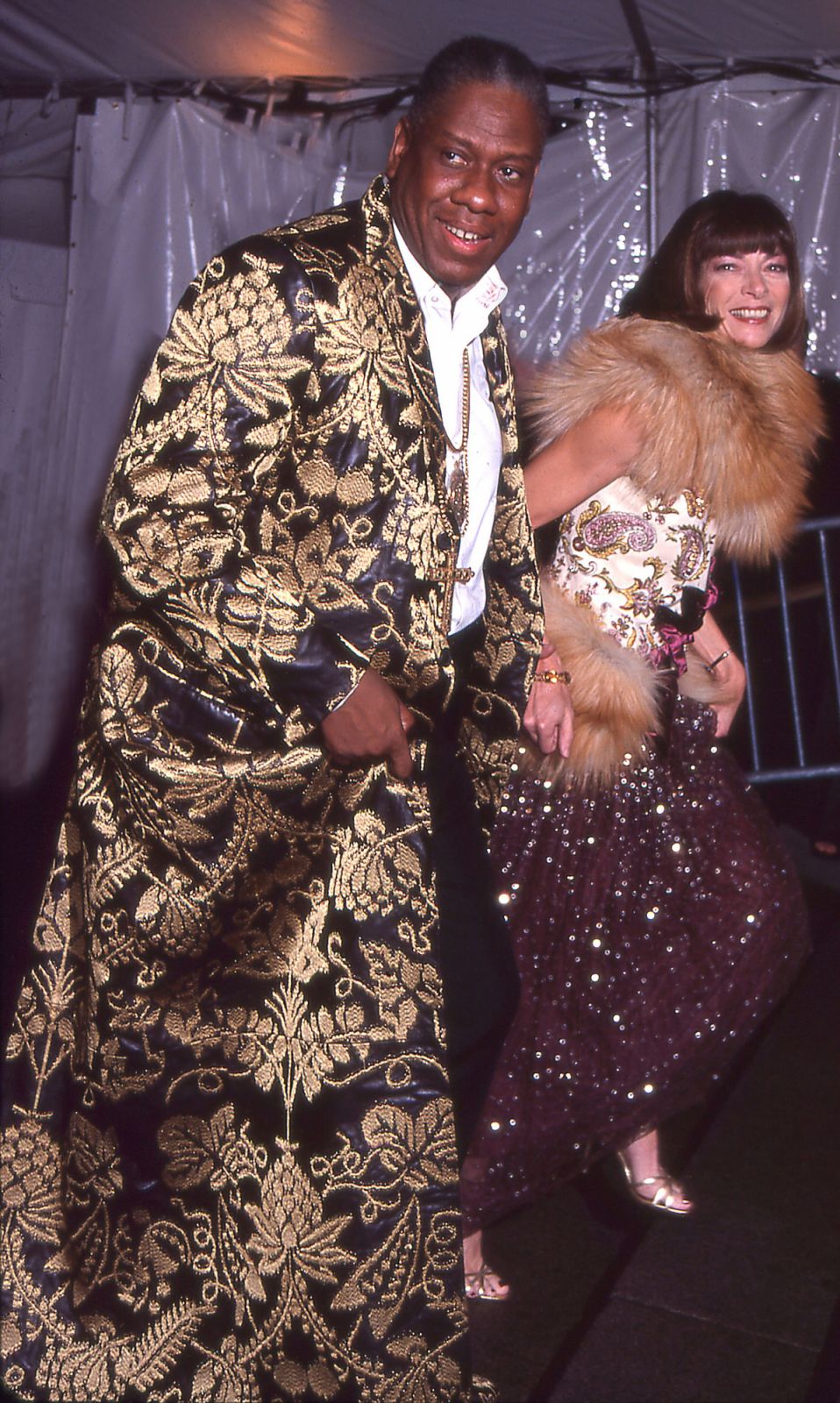 Andre Leon Talley and Anna Wintour attend the Costume Institute Gala (Photo: Rose Hartman/Getty Images)