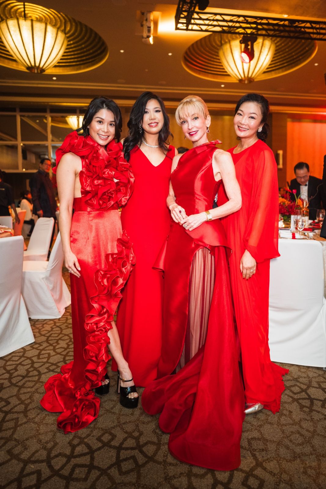 Chloe Tong, Elaine Saverin, Paige Parker, Maisy Koh