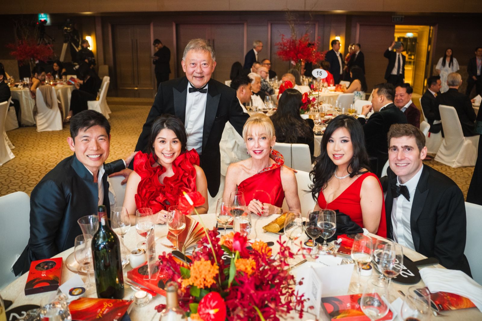 Anthony Tan, Chloe Tong, Goh Yew Lin, Paige Parker, Elaine Saverin, Eduardo Saverin