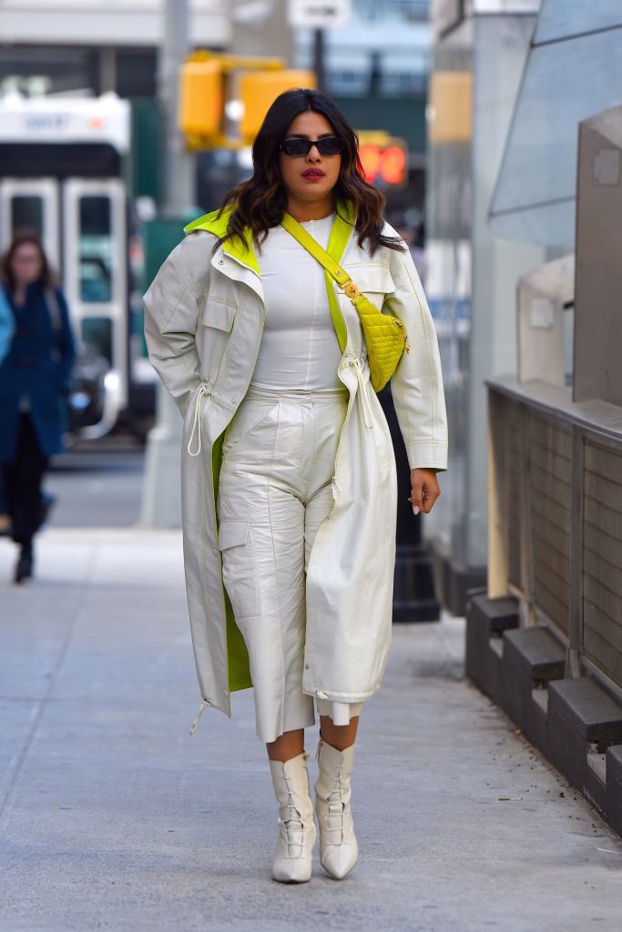 NEW YORK, NY - APRIL 16: Priyanka Chopra seen out and about in Manhattan on April 16, 2019 in New York City. (Photo by Robert Kamau/GC Images)