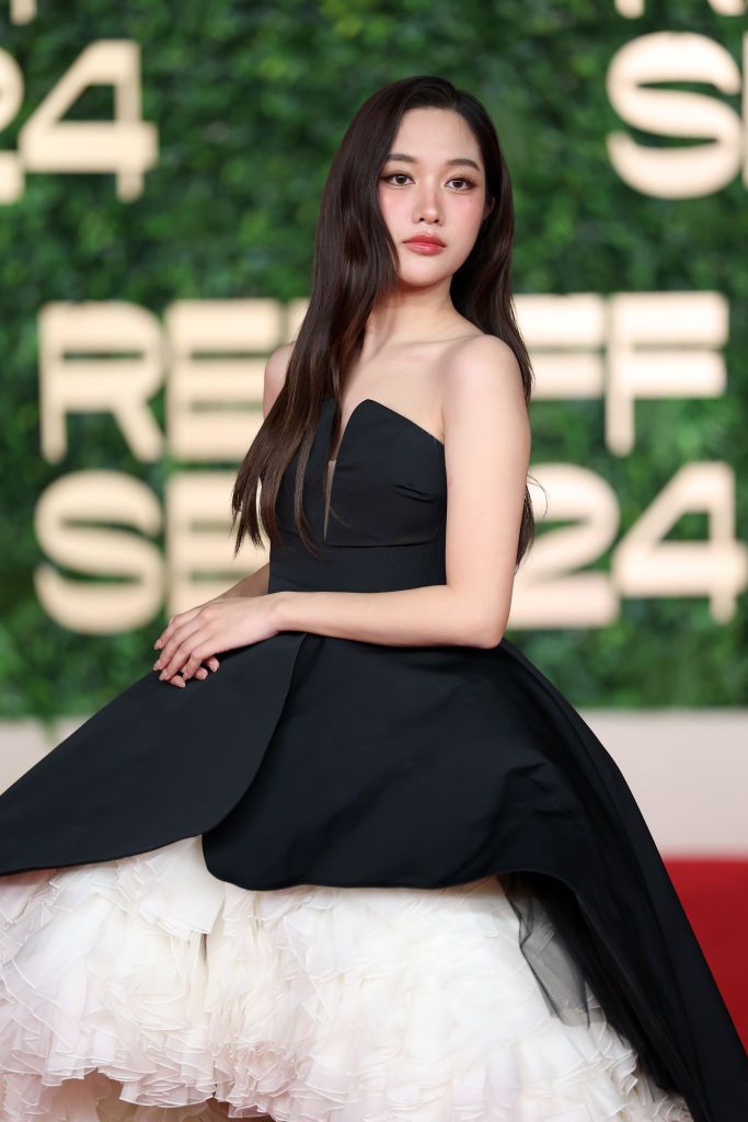 JEDDAH, SAUDI ARABIA - DECEMBER 12: Sarocha Chankimha attends the Closing Night Red Carpet at the Red Sea International Film Festival 2024 on December 12, 2024 in Jeddah, Saudi Arabia. (Photo by Daniele Venturelli/Getty Images for The Red Sea International Film Festival)