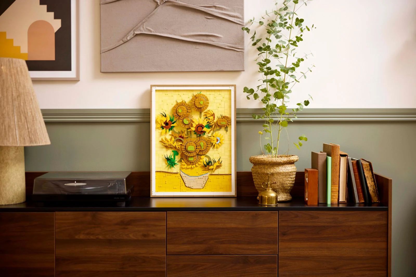 The Lego wall art set captures the brilliance of Van Gogh’s painting in 1889 Arles (Photo: Lego)