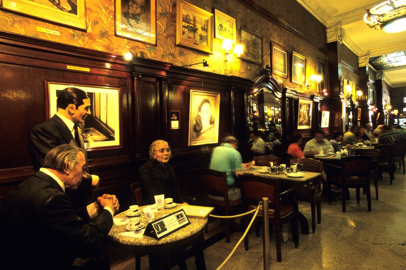 Model Statues at Gran Cafe Tortoni, Buenos Aires, Argentina