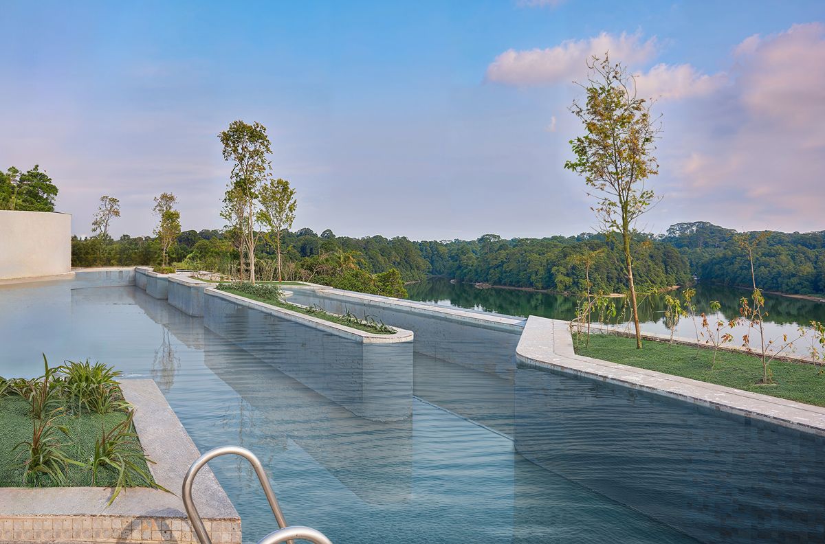 View of Mandai Eco-Resorts' pool