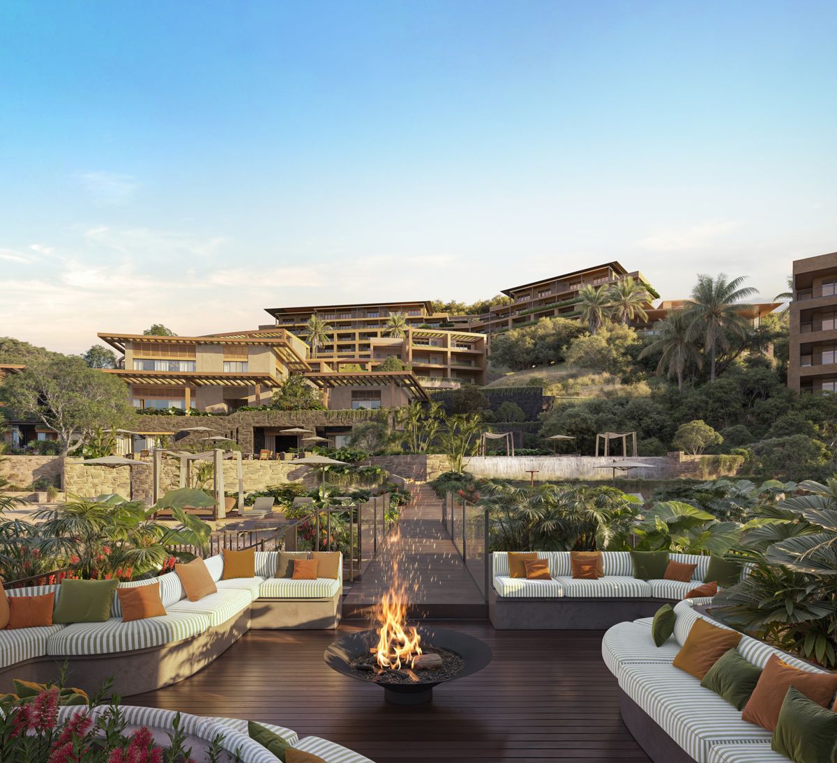 El Poblado at Waldorf Astoria Punta Cacique serves as the resort’s vibrant heart