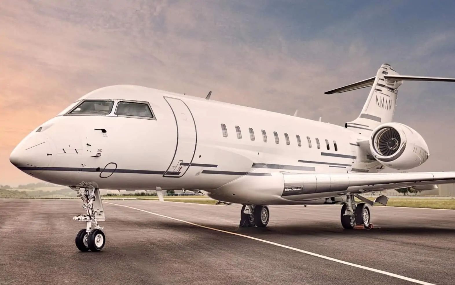 เครื่องบินเจ็ตส่วนตัว Airbus ACJ 319 ซึ่งตกแต่งอย่างประณีตในแบบของ Aman (ภาพ: Remote Lands)
