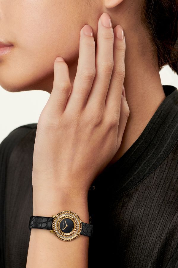 Tiffany & Co. Rope Watch with black dial