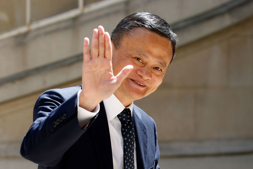 PARIS, FRANCE - MAY 15: Chairman of Alibaba Group Jack Ma arrives to attend the "Tech for Good" Summit at "Hotel de Marigny" on May 15, 2019 in Paris, France. The second edition of the "Tech for Good" Summit launched by French President Emmanuel Macron in 2018 brings together more than 80 leaders of large companies, startups and players in the global digital ecosystem to discuss the contribution of technology to the common good and the collective fight against digital threats.
(Photo by Chesnot/Getty Image