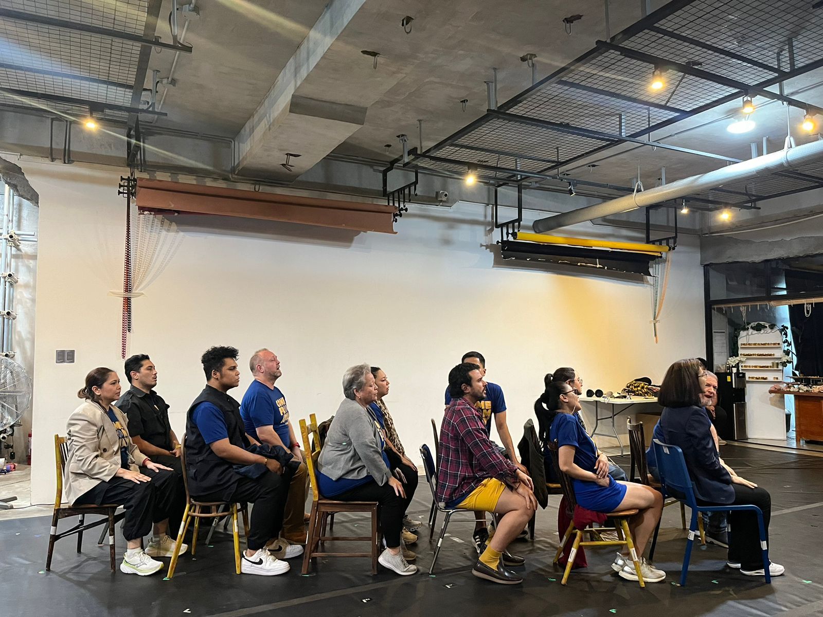The cast of ‘Come From Away’ performing during the open rehearsals (Photo: Gabriel Bohol)