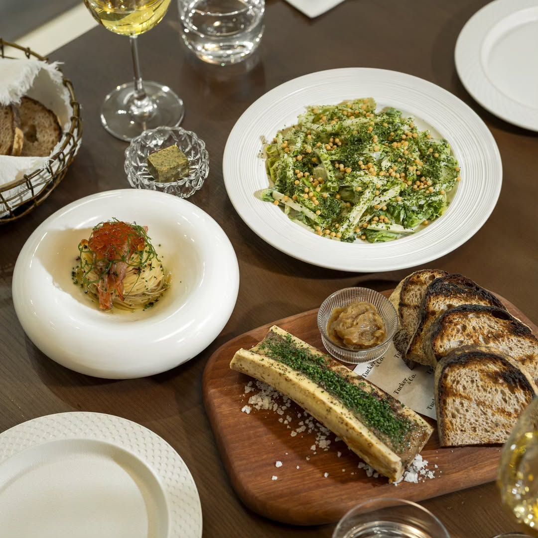 Crowd's favourites including the Cold Capellini Pasta and Bone Marrow (Photo: Instagram / @tuckerco.my