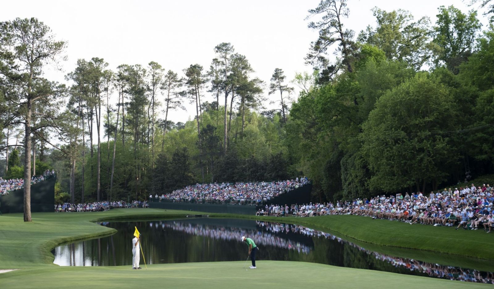 Rolex Testimonee Scottie Scheffler in action during the 2023 Masters Tournament